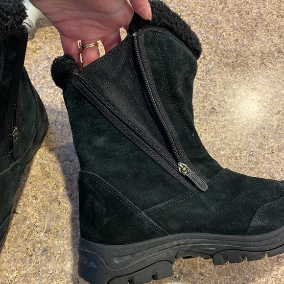 Sorel Waterfall Black Suede Waterproof Winter Boots Thinsulate Insulated 8.5 - Picture 14 of 16